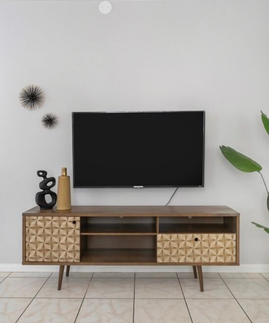 Furnished interior detail at the Las Vegas home