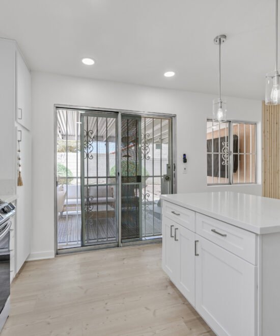 Furnished interior detail at the Macbrey Drive residence