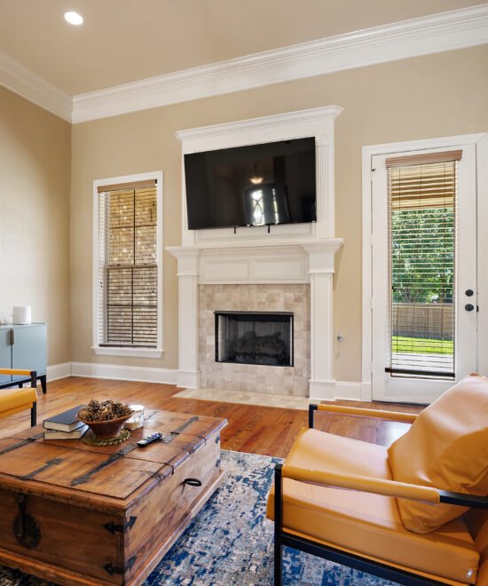 Bedroom in the furnished Canton Mississippi home