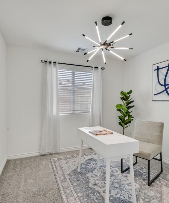 Interior detail of furnished home