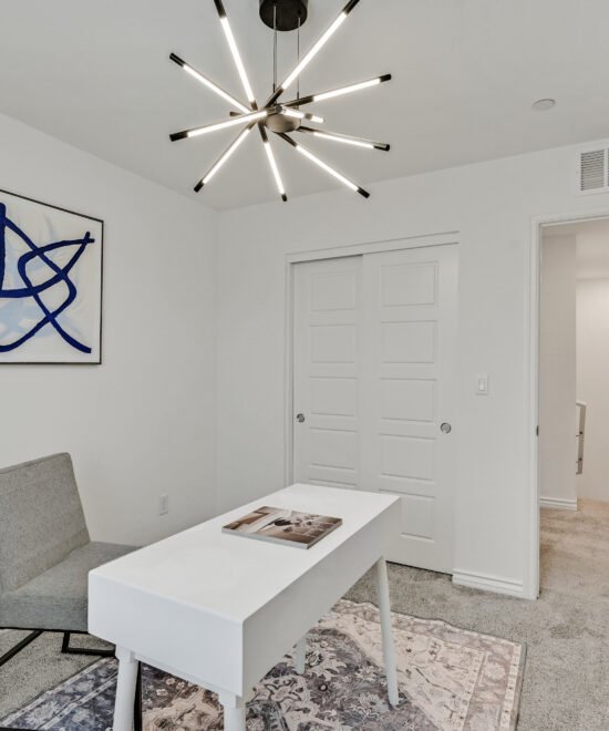 Furnished room at the Las Vegas property