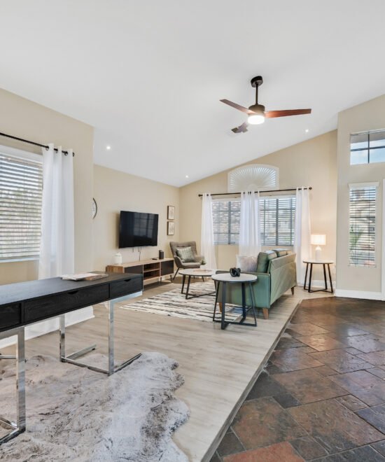 Furnished living room at 2019 Cool Water Cir, North Las Vegas, Nevada