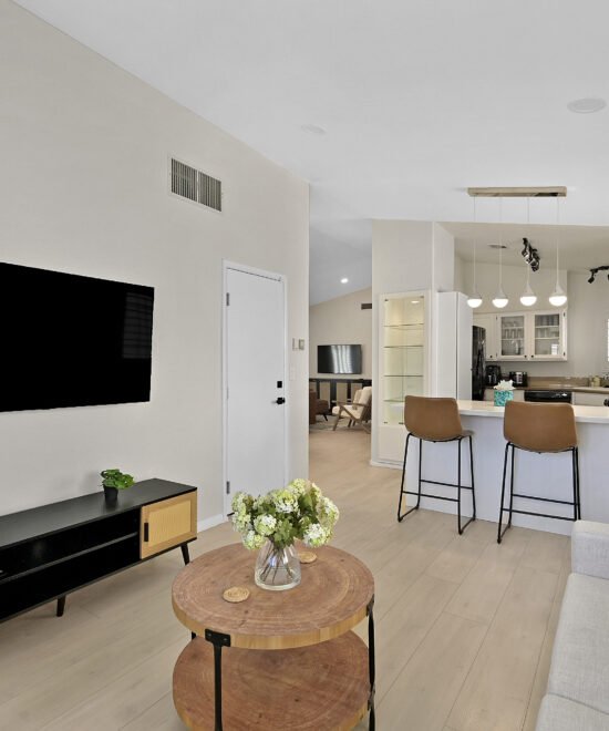Fully furnished living room at 9532 Sunken Reef Cir, Las Vegas, Nevada