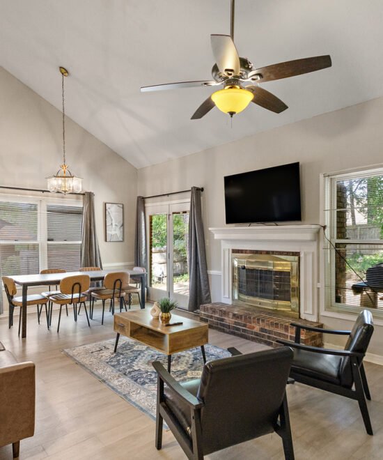 Furnished 3 bedroom 2 bathroom corporate housing in Ridgeland Mississippi