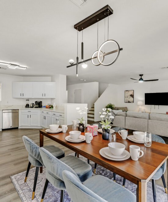Furnished living and dining area at 5505 Duckwater Ave, Las Vegas