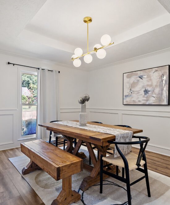 Formal dining room at the Northlake Circle property