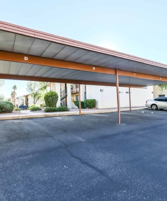 Designated parking for the furnished Las Vegas condo